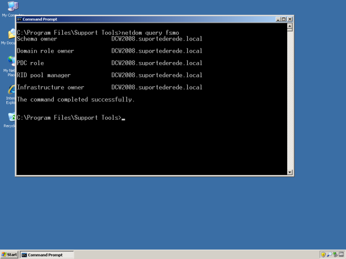 Command completed. DC сервер. Операции с select. Ntdsutil под пользователем. Netdom FSMO.
